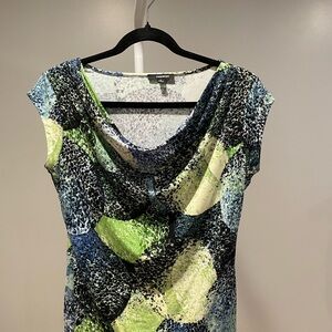 Premise Women’s Multicolor Cowl Neck Top Size Medium - EUC